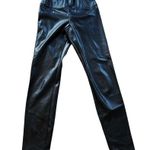 Wilfred Vegan Leather Leggings Black Pants Stretchy Sculpts High Rise Small EUC Photo 3