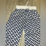 All For Color Linen Trouser Beach Pants  White Navy S Photo 5