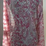 ZARA  Paisley Button Down Top Photo 1