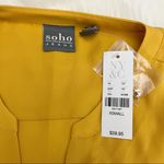 New York & Co. mustard yellow front tie blouse Size XS Photo 2