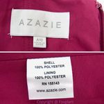 Azazie  burgundy‎ bridesmaid chiffon dress with side slit, size A10 Photo 15