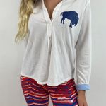 Croft & Barrow  Reworked Buffalo Button Down Blouse Photo 0