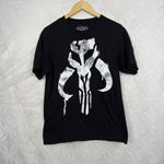 Her Universe Star Wars Boba Fett Mandalorian Mythosaur Skull Shirt Women's M Black Symbol Photo 3