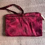 Victoria's Secret Vintage Burgundy Satin Lingerie Jewelry Delicates Travel Bag Photo 0