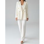 SABINA MUSAYEV Henry Oversized Twill Jacket, Off White, Small White Photo 1