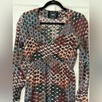 Anthropologie  Maeve Women's Monaco Peacock Dress Multicolor Patterned Size SP Photo 1