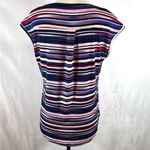 Elle striped and dotted cap sleeve top size small Photo 3