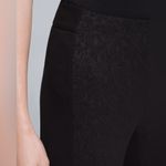 White House | Black Market The Skinny Pants 4 Black Tonal Jacquard Filigree Knit Photo 9