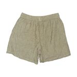 VERO MODA NWT VMLinn Linen Blend Shorts Women’s Small Green Kalamata Drawstring Photo 2