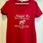 Next Level Women’s Ideal T - dark red - Large - Maggie B’s - new / washed but not worn Photo 3