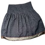 Sharagano Witchy Ghost Animal Print Black Skirt 8 Photo 0