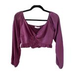 idem Ditto Fuschia  Twist Front Crop Top Photo 0