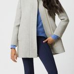 J.Crew Mercantile | City Wool Blend Stand Collar Mid Length Coat Jacket Gray 00P Photo 0