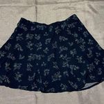 American Eagle  Outfitters Blue and White Skater Mini Skirt Photo 0