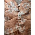 Free People NEW INTIMATELY PEACH/PINK EMBROIDERED SATIN SLEEP CAMI LARGE LACEY Photo 7