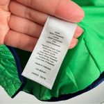 Talbots Green Navy Quilted Vest Zip Pockets Small Full Zip Lightweight Winter Photo 3