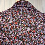 JCPenney Purple Floral Midi Dress 1970s 70s Prairie Vintage Romantic Coquette Photo 5