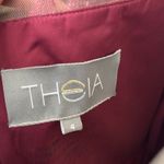 Theia Adora Beaded Sheer Sleeve Gown Fig Burgundy Red Size 4 NWT Photo 13