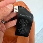 Whistles ambika linen rust orange button down short sleeve midi dress 8 Photo 9