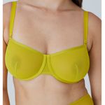 Cuup The Balconette Mesh Bra Chartreuse 34D Size undefined Photo 2