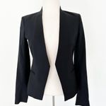 Theory Lanai Polish Suit Jacket Black Wool Blazer | 2 Photo 15