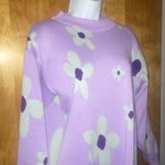 Daisy Street Lavender Light Purple  Floral Sweater Tunic Dress Size S/M Photo 3