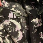 Eva Mendes New York & Co Womens Skirt Black Purple Floral Cocktail Size 0 Photo 7