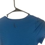 Lole Women Small Blue Striped Running UPF 50+ Running Short Sleeve Tee Photo 6