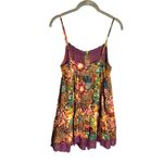 Urban Outfitters ‎ Hanna Cecilia Tiered Mini Dress Size Small Boho Printed Lace Photo 5