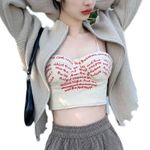YornMona Embroidered Camisole + Frayed Denim Mini Skirt Bundle (XS/S) Tan Photo 2