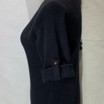 Ralph Lauren Lauren Maxi Ribbed Monogram Black Dress Size Petite Small Photo 5