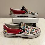 Vans Customs Off The Wall Dog And Car Macaroon Print Shows Size Women 5 Men 3.5 Photo 1