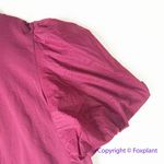 Eloquii New!   Maroon Dress‎ puff sleeve flounce hem size 28 Photo 3