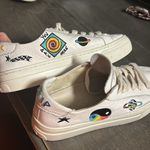 Soludos  Women’s Embroidered Cosmic Trip Leather Sneakers - US 6 Photo 3