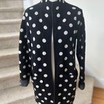 Field Flower Black & White Polka Dot Wool Full Zip Sweater Cardigan Coat Size XS Photo 4
