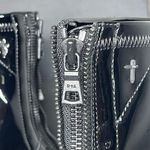 NEW RTA DENIM PATENT LEATHER ANKLE WESTERN BLACK BOOTS SZ 36 / 6 Photo 8