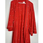 BEDHEAD Pajamas Heart Dot Stretch Organic Cotton Jersey Robe in Tiny Hearts L/XL Red Size L Photo 3