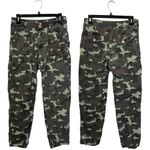 Anthropologie  Wanderer Camo Cargo Pants Women's 28 Green Relaxed Fit Boho Linen Photo 3