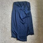 Cushnie Target Blue Strapless Sheath Dress Cocktail Formal Party Sleek 18W Photo 3