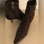 Donald Pliner women leopard suede heel boots Size 6.5 Photo 8