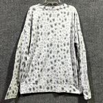 Pink Lily  Sweatshirt Womens Small Multicolor Leopard Print Stretch Side Slit Photo 1