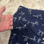 Soma Cool Nights Holiday Banded Ankle Pajama Pants Graphic Navy XL Blue Photo 5