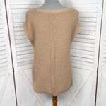 White House | Black Market WHBM Boho Multi Knit Sleeveless Slouchy Sweater Vest Tan XS Photo 4
