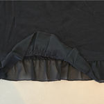 Willi Smith 🌼Vintage Piece! Elegant Vintage Black Midi Skirt With Ruffle Hem Photo 1