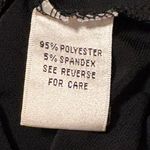 Talbots Black A-Line Midi Dress V-Neck 3/4 Sleeve Wrap Around Ruched Side Tie Photo 5