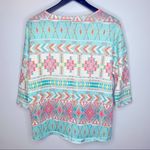 Anthropologie Akemi + Kin  Women’s Morgana Aztec Pullover Size‎ M Photo 3