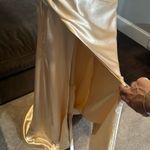 Women’s Full Length Prom Party Dress Criss Cross Straps Leg Slit Size 2 Photo 2