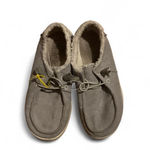 Hey Dude Hey‎ Dude Women's Gray Corduroy Fur Lined Slip On Loafer Shoes Comfort Casual Photo 0