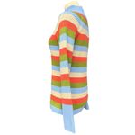 Arthur Apparel Multicolor Striped Racer Skivvy Sweater Size Medium EUC Blue Photo 5