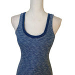 Anthropologie  Dress Midi Casual Saturday Sunday Blue Stripe Pattern, Size XXS Photo 4